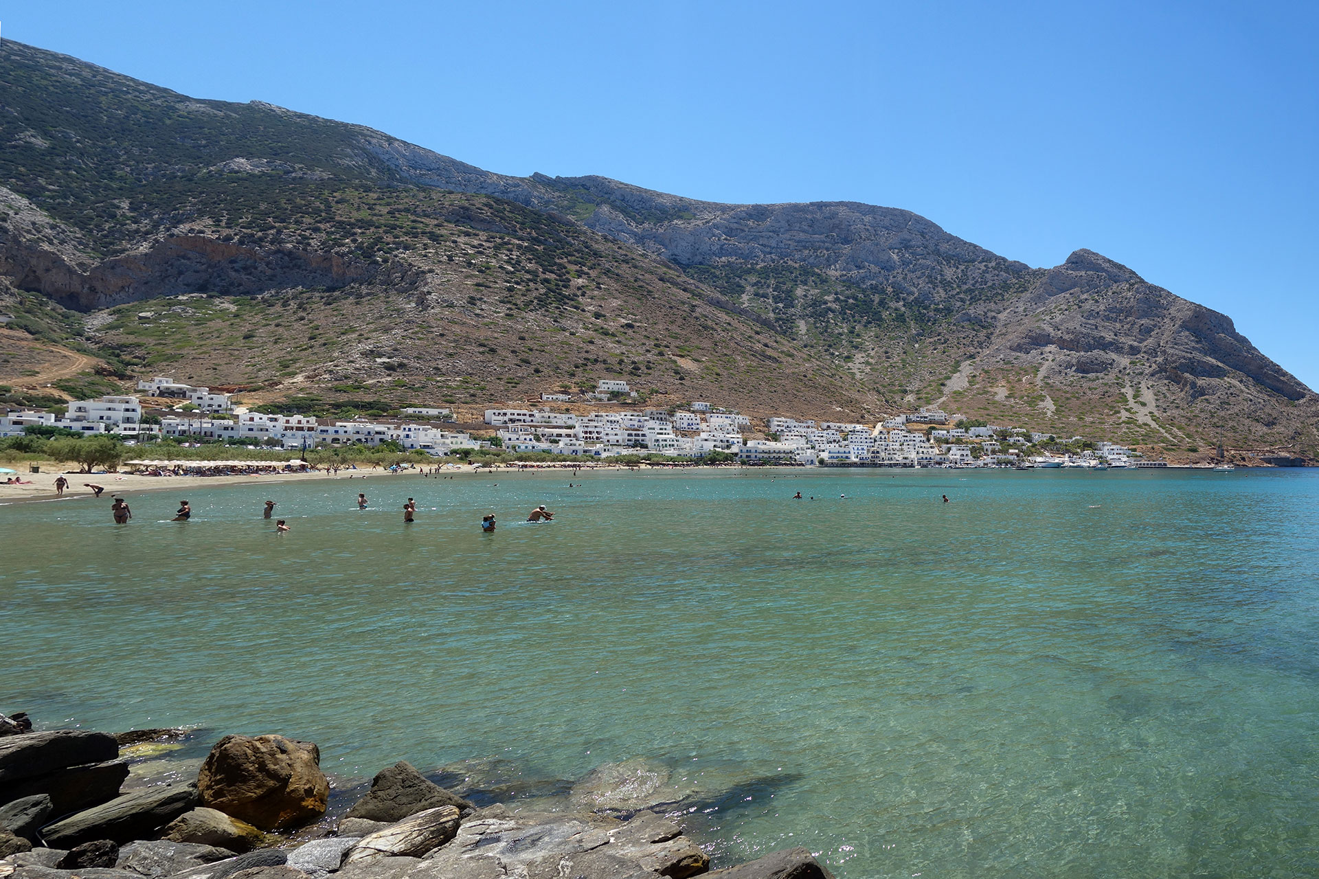 The beach of Kamares at Sifnos