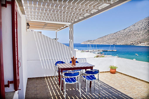 Sea view from Simeon apartments at Sifnos